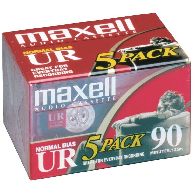 Maxell Audiokassette 90 min 5er Set Normal Bias Audio Kassetten 5 SETS - 25215111617