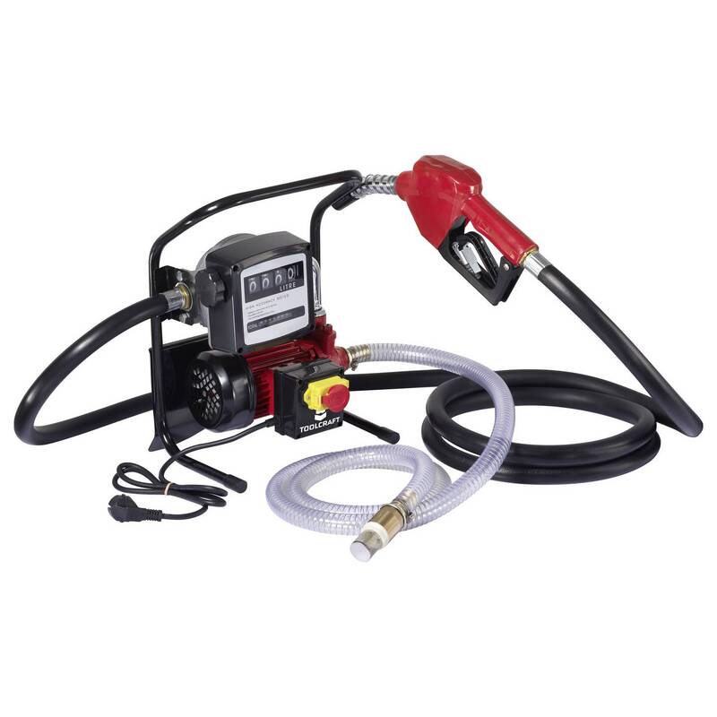 Toolcraft elektrische Diesel- und Heizölpumpe 2100l/h 230V AC 370W robust 25m - 4064161497167