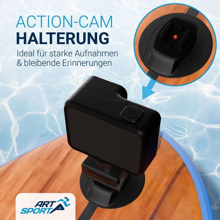 Stand Up Paddling Board SUP mit Kajaksitz und Action-Cam-Halterung bis 150kg - 4262437187341
