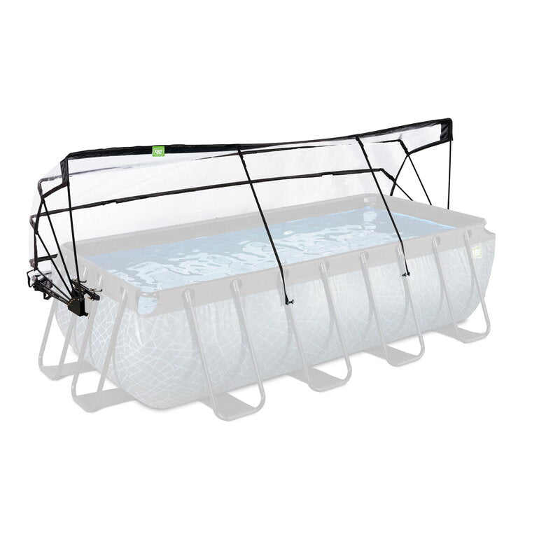 EXIT Poolabdeckung Poolplane Abdeckung 400x200cm universell Rechteck Schwimmbad - 8720791611439