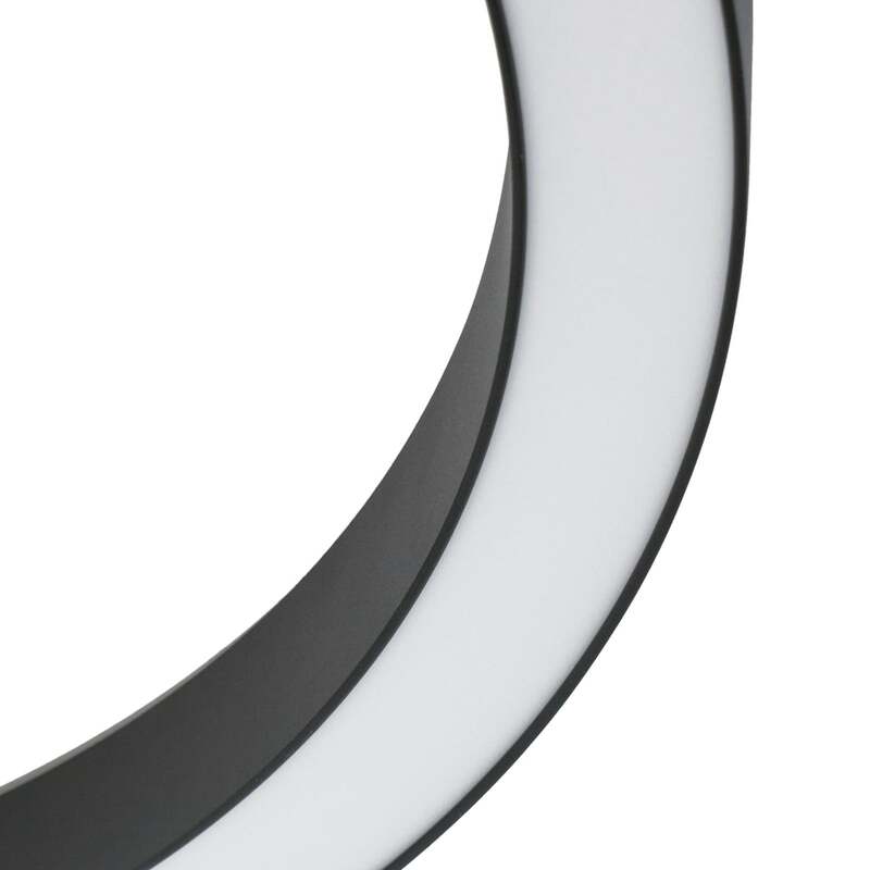 Lucande Deckenleuchte Lampe LED schwarz Fernbedienung dimmbar Eisen Kunststoff - 4255830900648