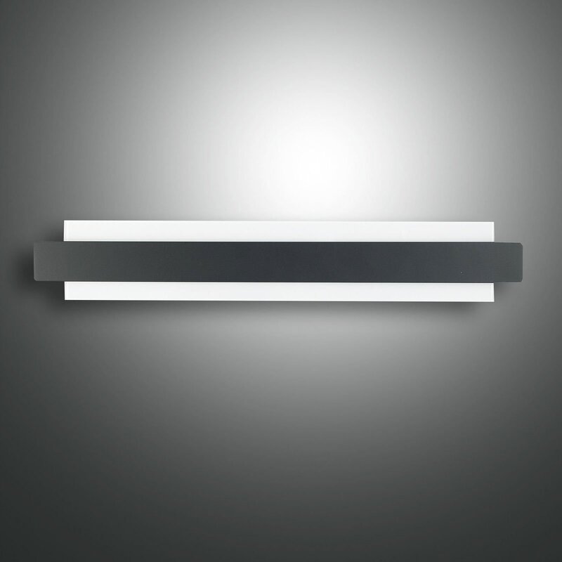 Fabas Luce LED-Wandleuchte Regolo Metallfront schwarz Wandlampe Lampe Leuchte - 8019282511519