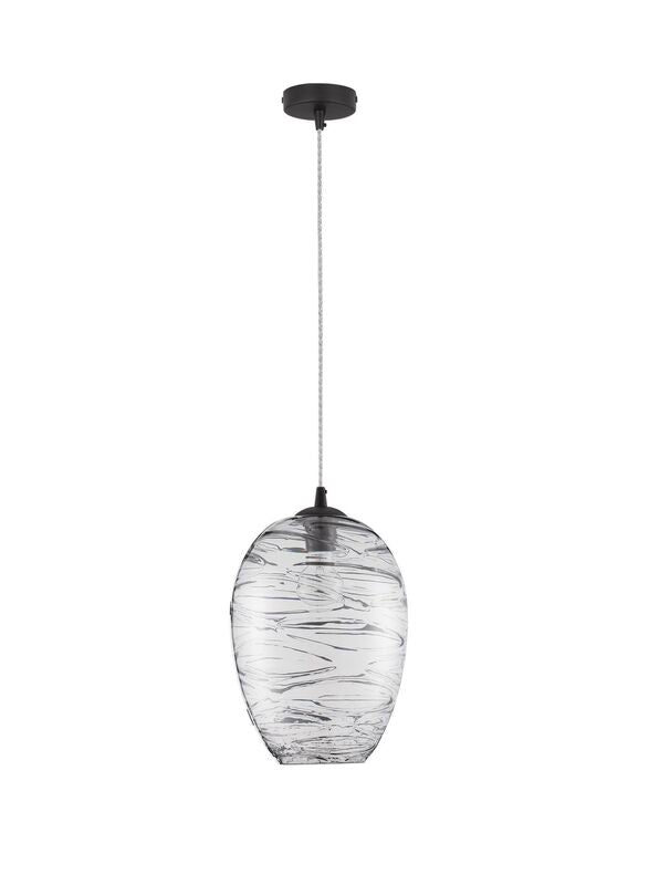 Nova Luce Pendelleuchte Hängeleuchte Lampe EVLEEN E27 LED Schwarz dimmbar Ø 23cm - 5212017434449