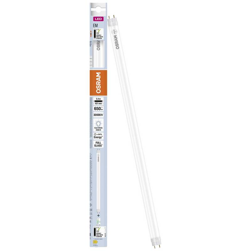 OSRAM HOMELIGHTING LED-Röhre T8 G13 Röhrenlampe neutralweiß 5.4W 451mm 650lm - 4099854038549