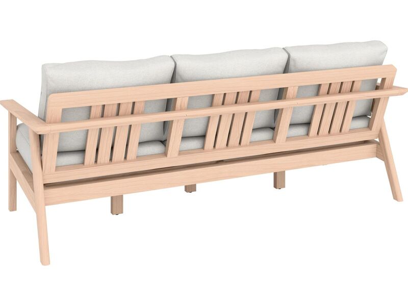 Loungegruppe Ashwood 4-teilig Akazienholz mit Kissen hellgrau langlebig - 4007875112490