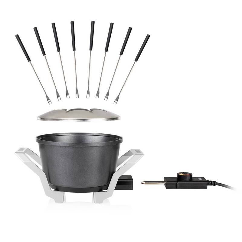 Princess Fonduegerät Fondue 800W Kontrollleuchte 1,5l Aluminium schwarz - 8713016100511