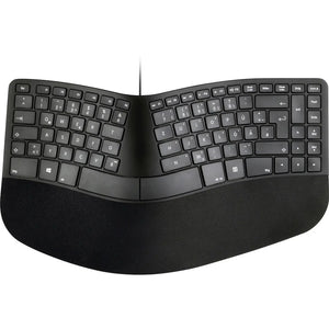 B-Ware Matias Tastatur PC Tastatur Ergonomisch FK313PC-DE QWERTZ Schwarz USB-C 1,50m
