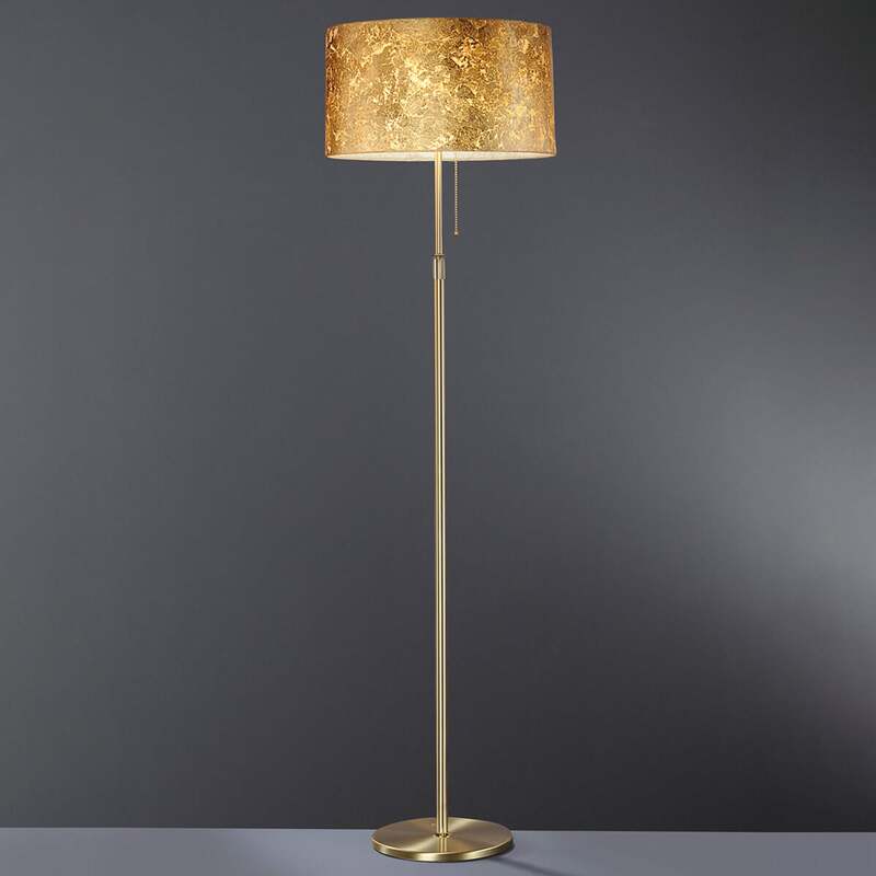 Hufnagel Edle Stehleuchte Loop Blattgoldbezug Stehlampe Leuchte SIEHE TEXT/FOTO - 4011868916026