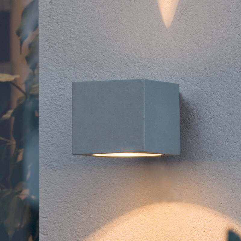 Außenwandleuchte Modena Square grau IP44 Aluminium 25W G9 Halogen - 7318307341300
