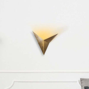 B-Ware Wandleuchte Wandlampe Bird 3203 Metall Gold Antik Dreieckig Leuchte G9 LED Lampe