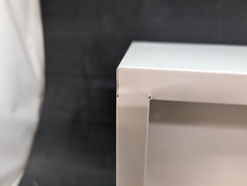 Stier Wandschrank Aufbewahrung grau platzsparend abschließbare Tür 60x80x30cm - 4251709645917