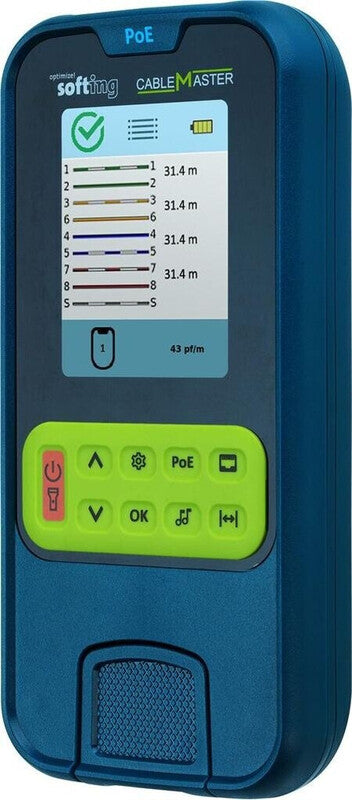 SOFTING CableMaster PoE Kit Tester Netzwerkprüfer PoE++ Verdrahtungsgerät - 46382255041