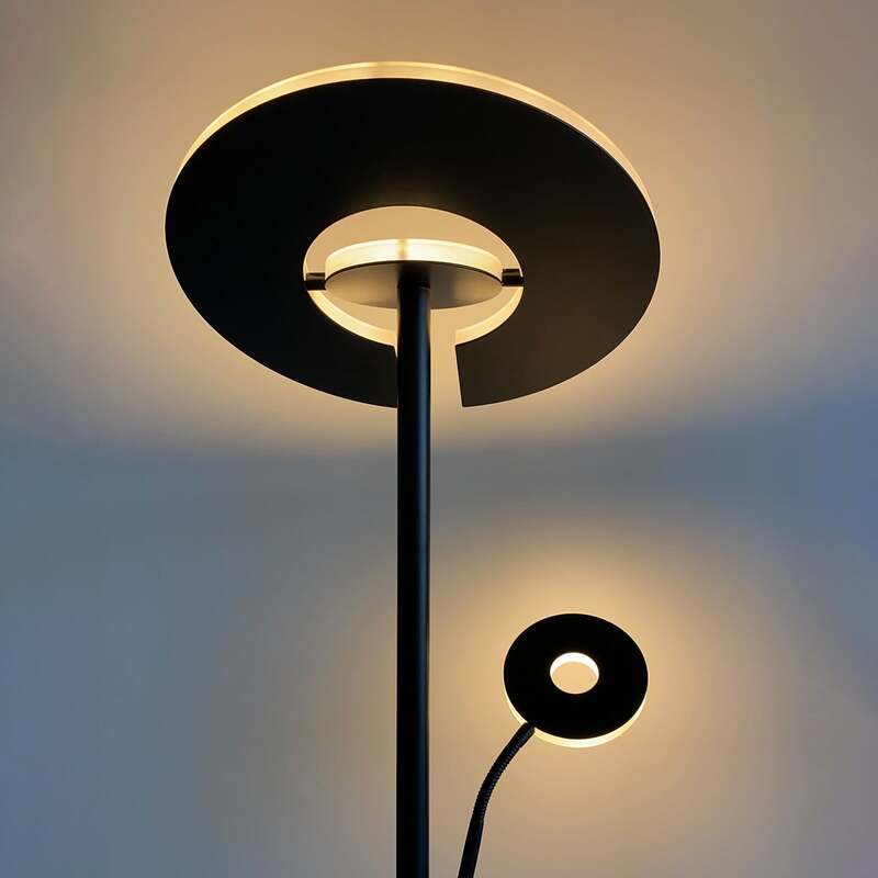 FISCHER & HONSEL Stehleuchte Dent LED dimmbar schwarz 180cm CCT Leselampe - 4003694403184
