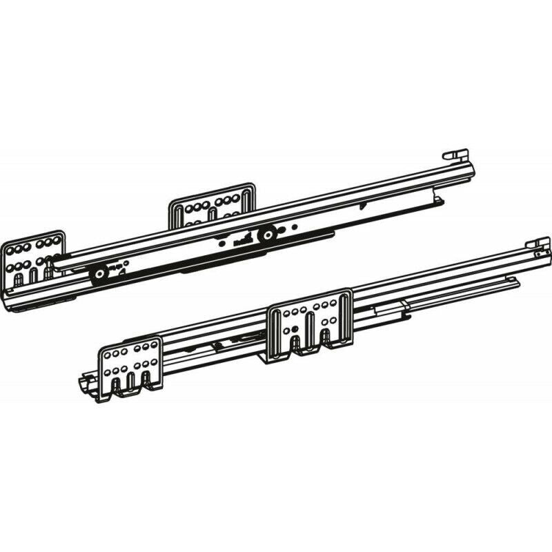 HETTICH Unterflur-Vollauszug Actro mit Silent System 500mm links rechts Stahl - 4023149112577