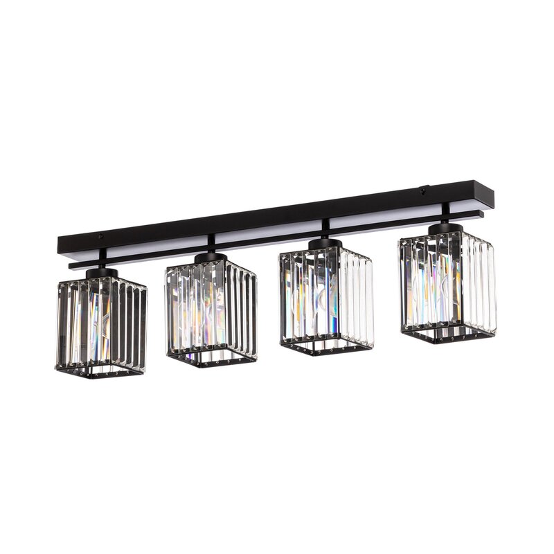 AV-1795-4Y-BSY Deckenleuchte Lampe Balken E27 Kristallglas Eisen SIEHE TEXT/FOTO - 8698957163026