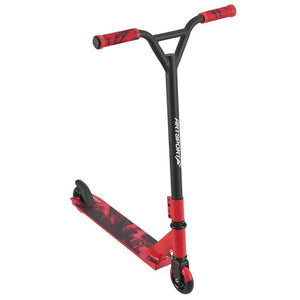 B-Ware Stunt Scooter für Kinder Red Smoke Stunt Roller 100 mm Rollen 360° Lenker 100 kg
