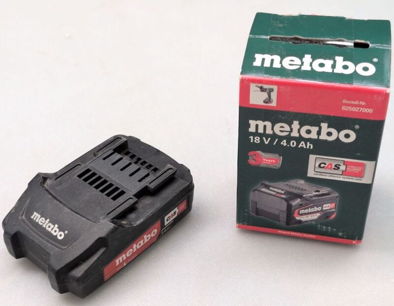Metabo Werkzeug-Akku 18V 4.0Ah Li-Ion Akku für Elektrowerkzeuge wiederaufladbar - 4061792202214
