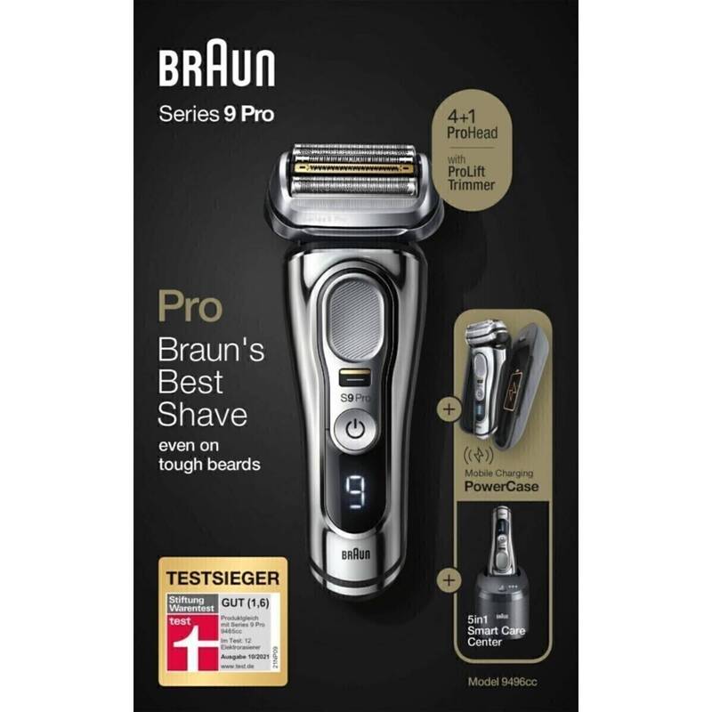Braun Series 9 9496cc SW 9496cc Folienrasierer Rasierapparat Rasierer Silber - 8700216050166