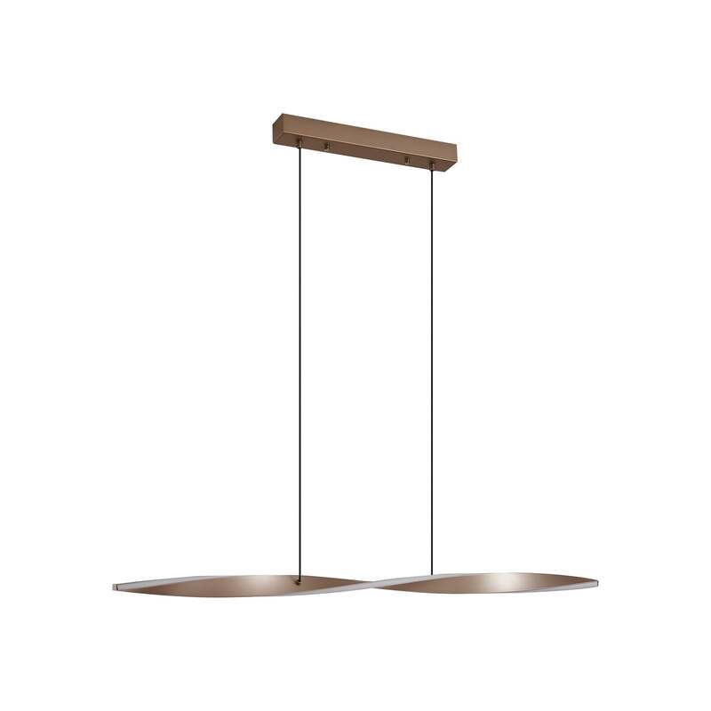 Hängeleuchte Pendelleuchte Lindby LED Lampe schwarz braun Metall 100 cm - 4255830903540