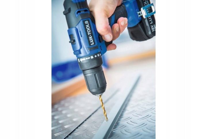 LUX-TOOLS Akkuschrauber Bohrschrauber ABS-18Li-C Schrauber 18V Werkzeug Set - 4007873803710