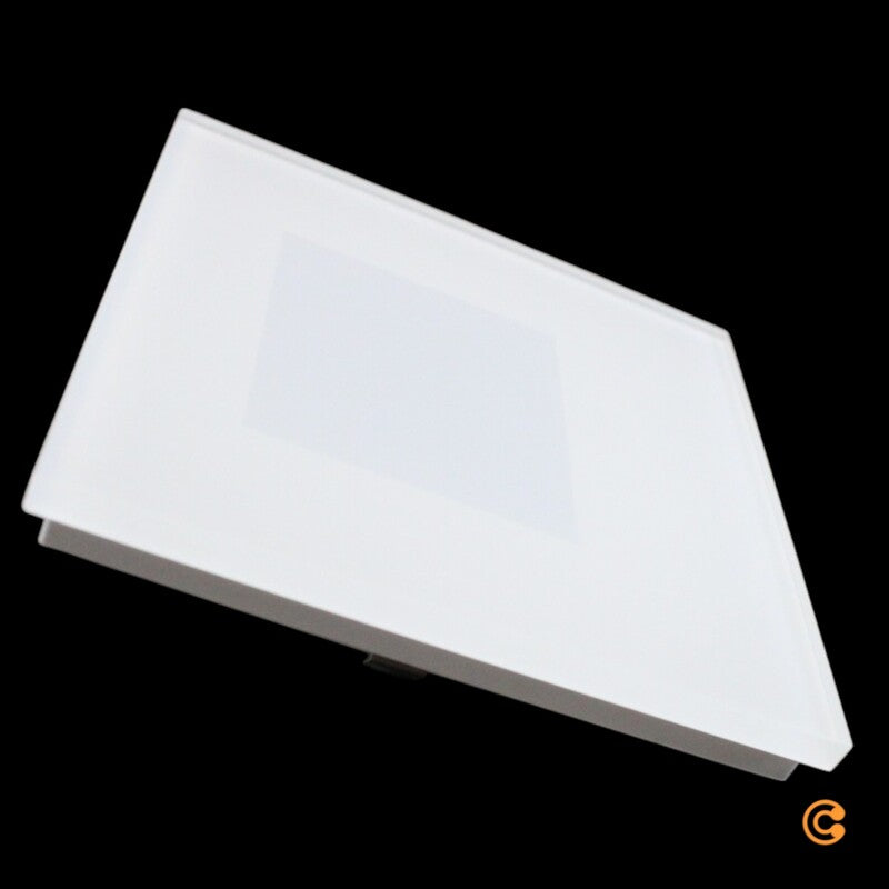 Deko Light Abdeckung Blende milchig eckig für Alwaid 78,2x78,2 mm Weiß RAL 9016 - 4042943160546
