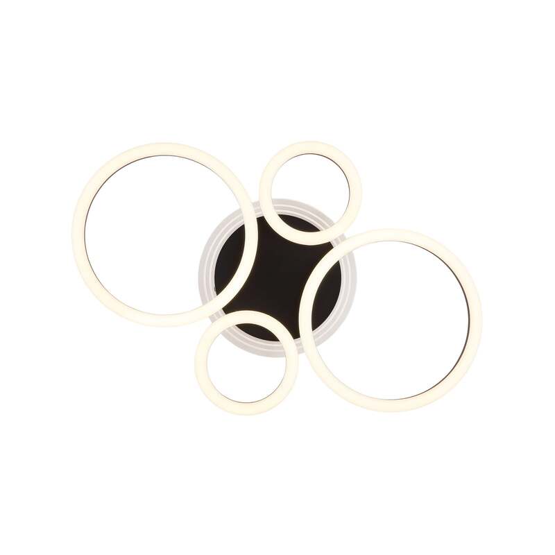 Globo Deckenleuchte Loretta LED Lampe Leuchte CCT dimmbar schwarz 53cm 2500lm - 0000010057431