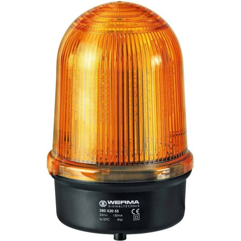 Werma Signaltechnik Signalleuchte 280.350.60 280.350.60 Gelb Blitzlicht 230 V/AC - 4049787021521