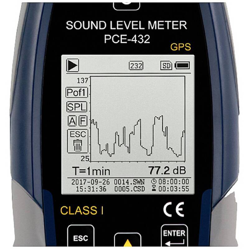 PCE Instruments Schallpegelmessgerät 432 Lärmmessgerät Kit SIEHE TEXT/FOTO - 4250348718815