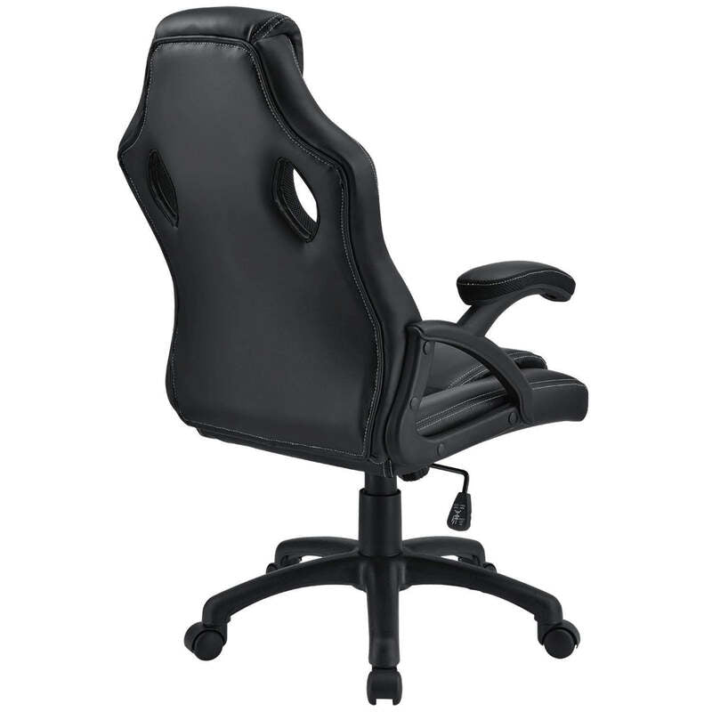 Racing Schreibtischstuhl Montreal ergonomisch drehbar gepolstert schwarz 120kg - 4260304763162