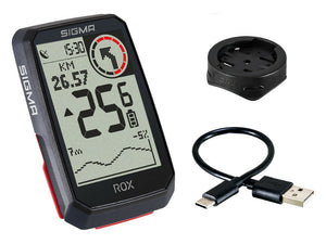 B-Ware SIGMA SPORT ROX 4.0 Fahrradcomputer GPS Tracker Geschwindigkeitstracker Rad 2,4"