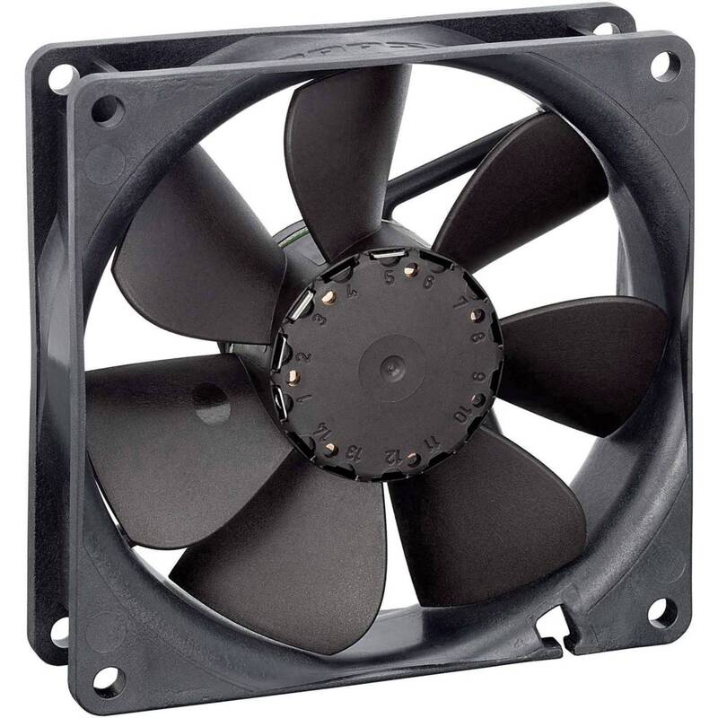 EBM Papst Axiallüfter Ventilator Schwarz 3412 N2 G DC Kühlung Kunststoff 92 mm - 2050005919737