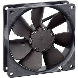 B-Ware EBM Papst Axiallüfter Ventilator Schwarz 3412 N2 G DC Kühlung Kunststoff 92 mm