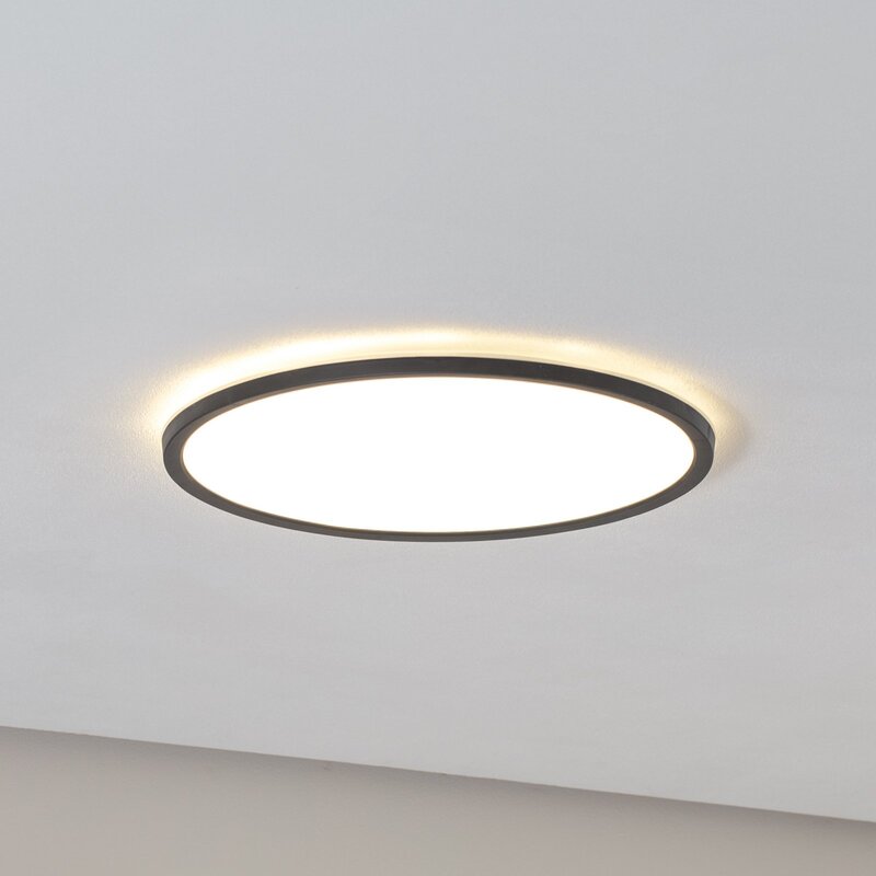 Aqua LED Panel Deckenleuchte Lampe schwarz Metall Kunststoff dimmbar CCT 40376 - 5901780569037