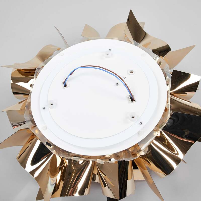 Slamp Deckenlampe Veli LED Leuchte Lampe dimmbar gold Ø53cm 20cm Höhe - 8024727041674