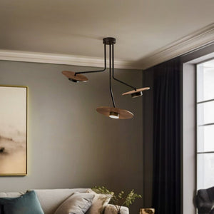 B-Ware Nowodvorski Lighting Deckenleuchte Disk mit Holzelementen GX53 SIEHE TEXT