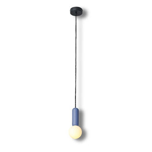B-Ware Osram Pendelleuchte Hängelampe Decor Conrete Mic Beton Glaskugel Blau G9 LED