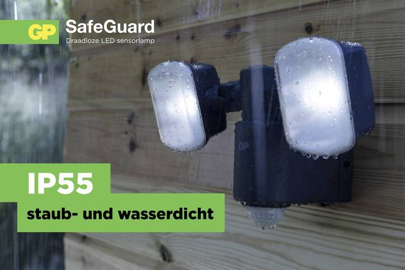 GP Batteries RF2,1 LED Außenstrahler mit Bewegungsmelder Fluter Scheinwerfer - 4895149079170