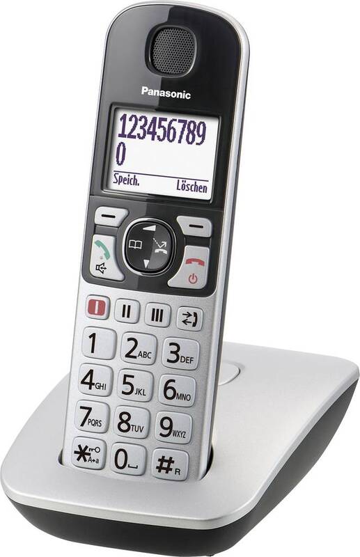 Panasonic KX-TGE510GS Schnurloses Seniorentelefon Mobil Beleuchtetes Display - 5025232871940