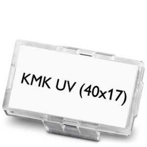 B-Ware Phoenix Contact Kennzeichnungsträger KMK UV 40x17mm Kabelbinder 50 Stück PA