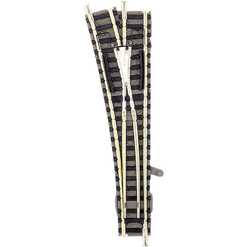 Fleischmann N Weiche 9178 piccolo mit Bettung links 111mm 15° 430mm 1 Stück - 4005575091787
