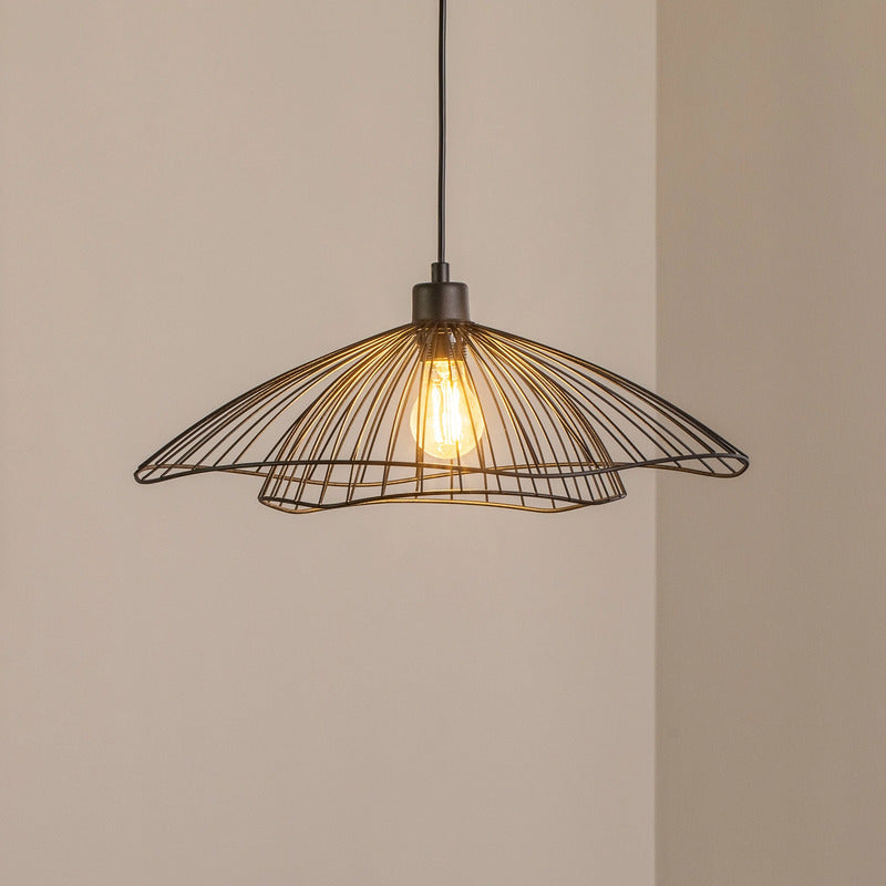 Opviq Hängeleuchte Pendelleuchte Leuchte Tel schwarz Metall Ø 50 cm E27 LED - 8684283478743