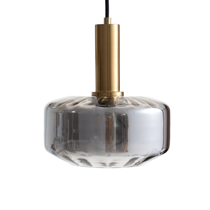 Lindby Hängeleuchte Pendelleuchte Lampe Leuchte Hildur rauchgrau Glas 6flg Ø2710 - 4251911793338