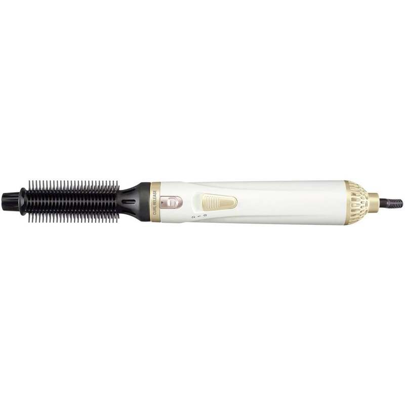Rowenta Lockenstab Warmluft-Lockenbürste 300 W Kabel 1,80 m Weiß Gold - 3121040039342