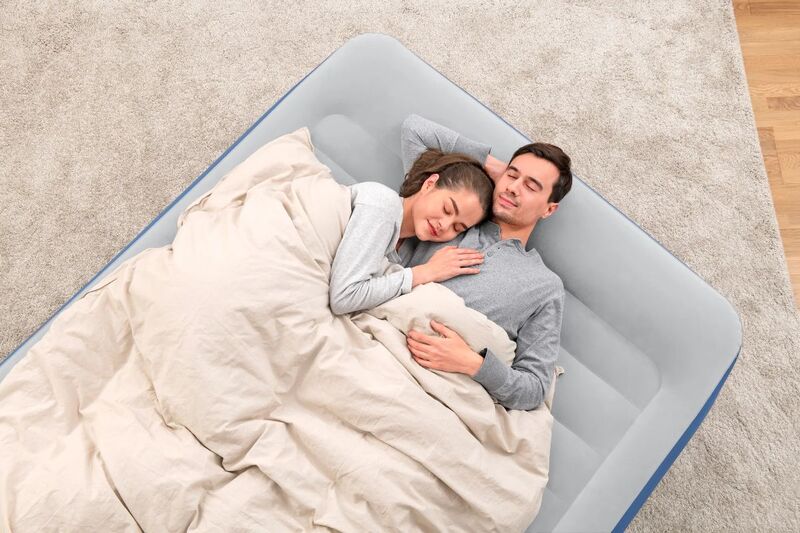 61cm Bestway Air Mattress Queen Inflatable Bed Airbed Blue - 6941607329771