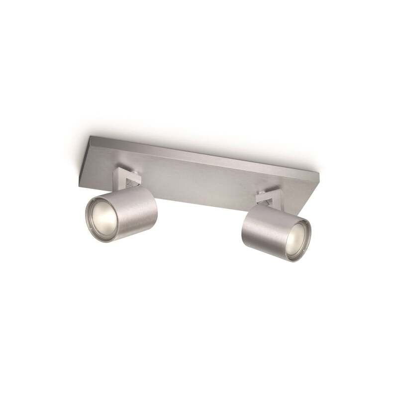 Philips Deckenlampe Deckenleuchte myLiving Runner GU10 2-flammig dimmbar alu - 8718291487951