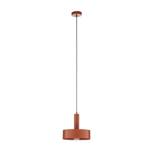 B-Ware Hängeleuchte Vitrum Pendelleuchte Lampe rot Stahl rund zylindrisch Ø27cm