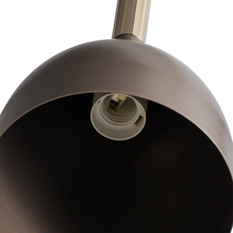 Luminex Hängelampe Pendelleuchte Noak Lampe Leuchte 3-flg titan gold Stahl - 5907565940039