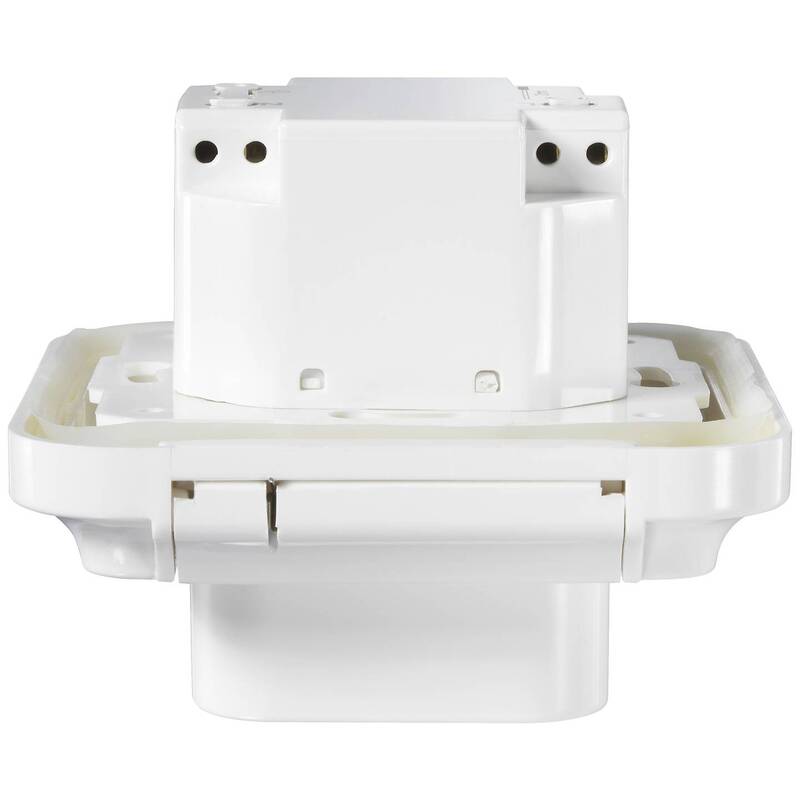 SYGONIX IP44 Unterputz-Fehlerstrom-Sicherheitssteckdose 3600 W 16 A Weiß - 4064161260242