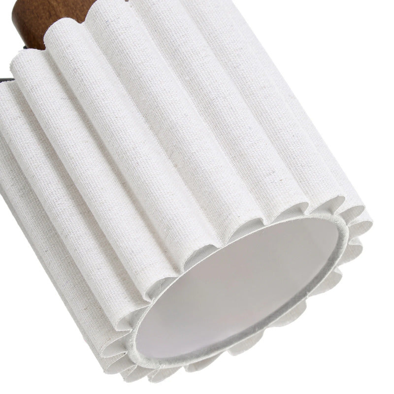 Lindby Deckenstrahler 5-flammig Shiloh LED Strahler Lampe Walnussholz beige 80cm - 4255830917066