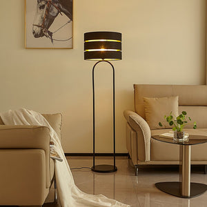 B-Ware Lindby Tsomo Stehleuchte Stehlampe Standleuchte Leuchte Lampe Licht Stoff Ø40 cm
